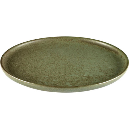 Тарелка «Серфис»; керамика; D=21,H=1.5см; зелен.