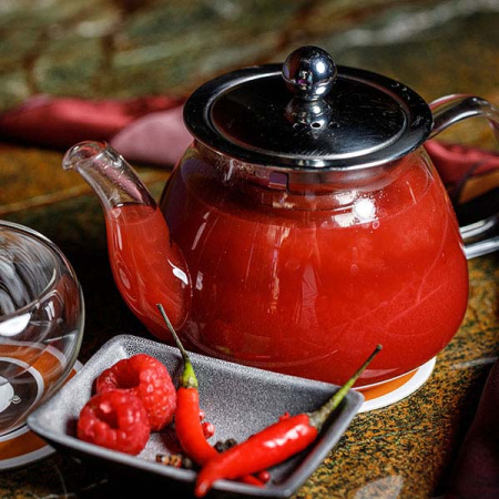 Чайник «Проотель»; термост.стекло; 600мл; D=7.8см