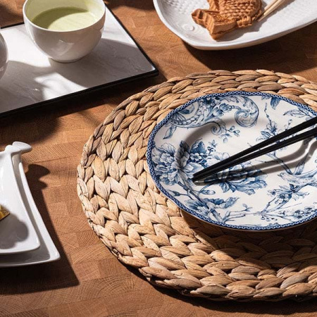 Блюдо для подачи прямоуг.; фарфор; H=1.5,L=30,B=17см; белый,черный