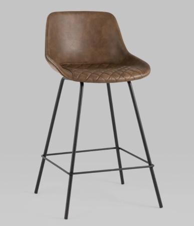 Стул полубарный TEXAS экокожа коричневый