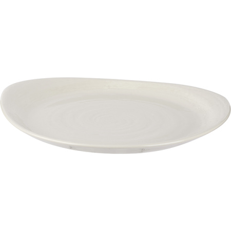 Тарелка «Скейп»; фарфор; L=25,B=20.5см; белый