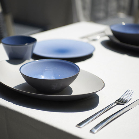 Салатник «Экинокс»; фарфор; 250мл; D=10.5,H=8см; синий