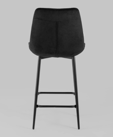 Стул полубарный Флекс велюр черный