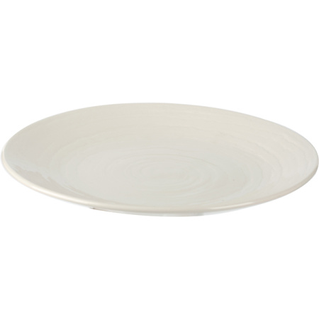 Тарелка «Скейп»; фарфор; D=28.5см; белый