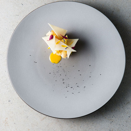 Тарелка  мелкая «Экинокс»; керамика; D=28,H=3.3см; серый