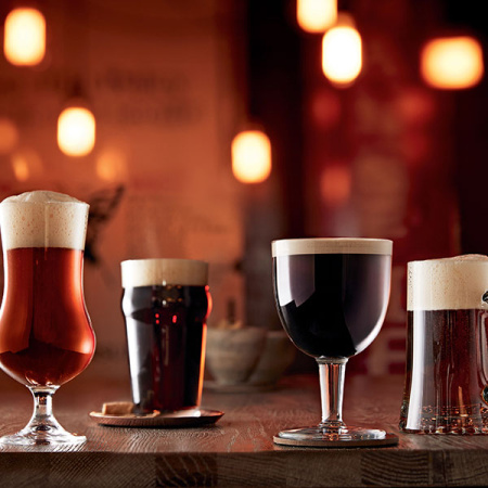 Бокал пивной «Ноникс»; стекло; 294мл; D=70/50,H=118мм; прозр.