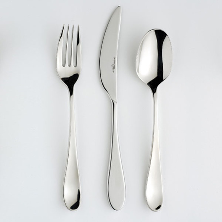 Вилка столовая «Осло»; сталь нерж.; L=210/70,B=4мм; металлич.