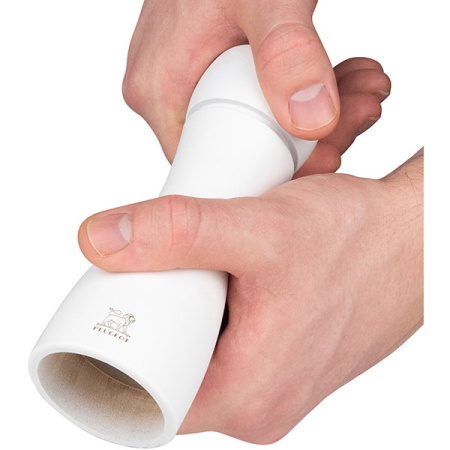 Мельница для соли метал.мех.; дерево; H=15см; белый