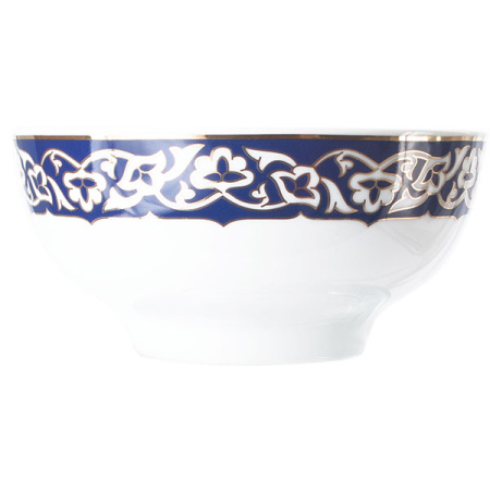 Пиала чайная «Восток Голд»; фарфор; 500мл; D=14,H=6.5см; синий,золотой