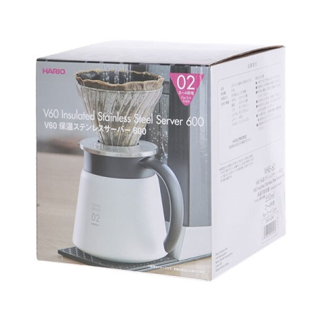 HARIO Чайник сервировочный стальной, белый  600мл VHS-60W