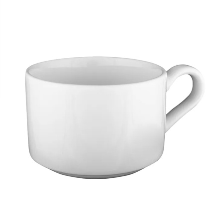 Чашка кофейная Белая Практик 165 мл фарфор