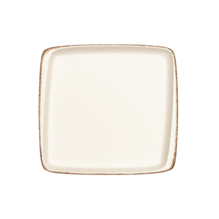 Фото Тарелка Bonna Ретро 220x200 мм коричневый край Тарелка Bonna Ретро 220x200 мм коричневый край