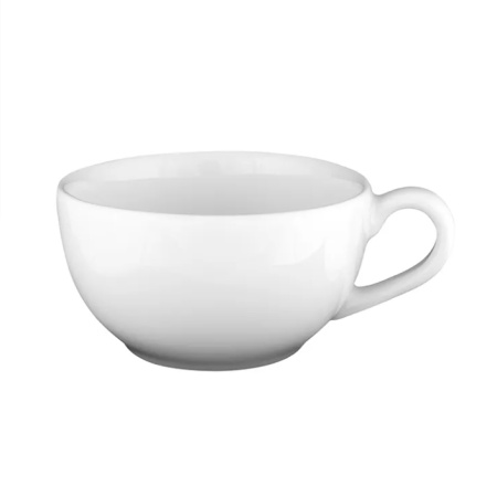 Чашка кофейная Белая Классик 165 мл фарфор