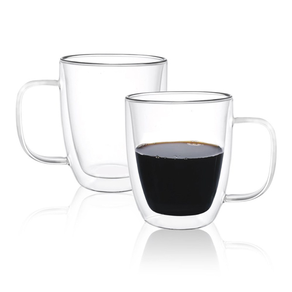 Кружка P.L. Proff Cuisine 400 мл стекло, набор 2 шт.