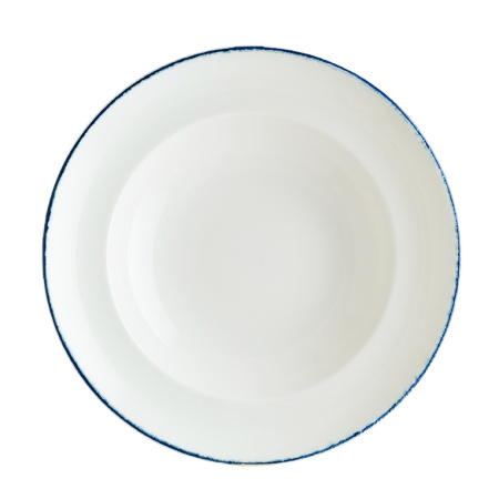 Тарелка Bonna Ретро 450 мл синий край