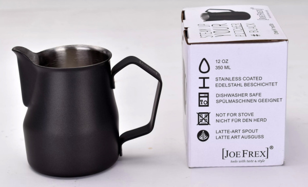 Питчер JoeFrex latte-art 350 мл черный
