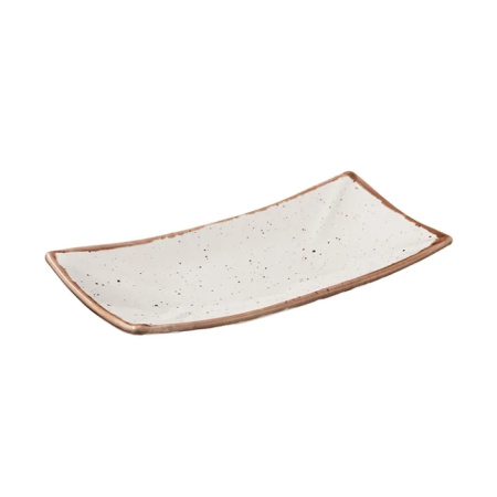 Блюдо для суши Пунто Бьянка Д=270, Ш=140 мм фарфор белый