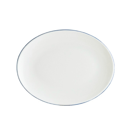 Блюдо Bonna Ретро 310x240 мм синий край