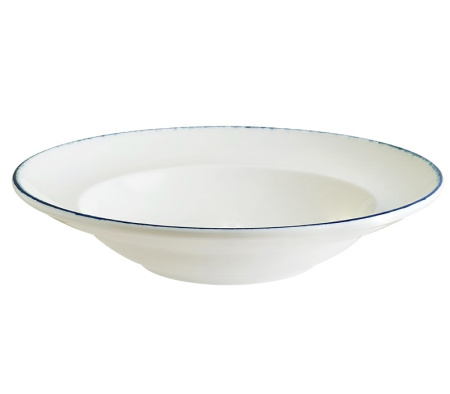 Тарелка Bonna Ретро 400 мл синий край