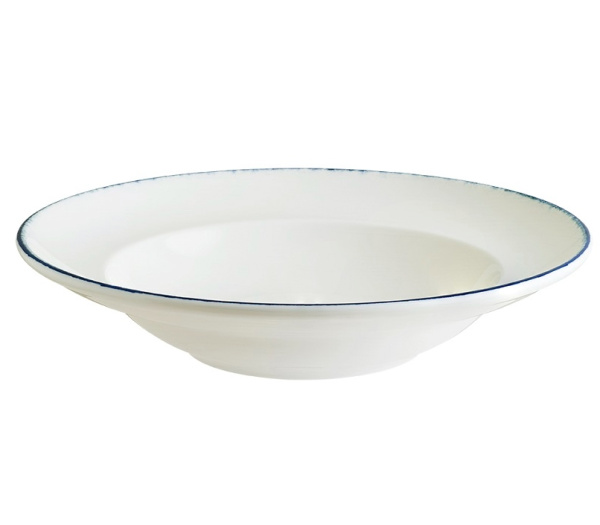 Тарелка Bonna Ретро 400 мл синий край