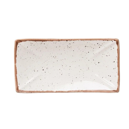 Блюдо для суши Пунто Бьянка Д=270, Ш=140 мм фарфор белый