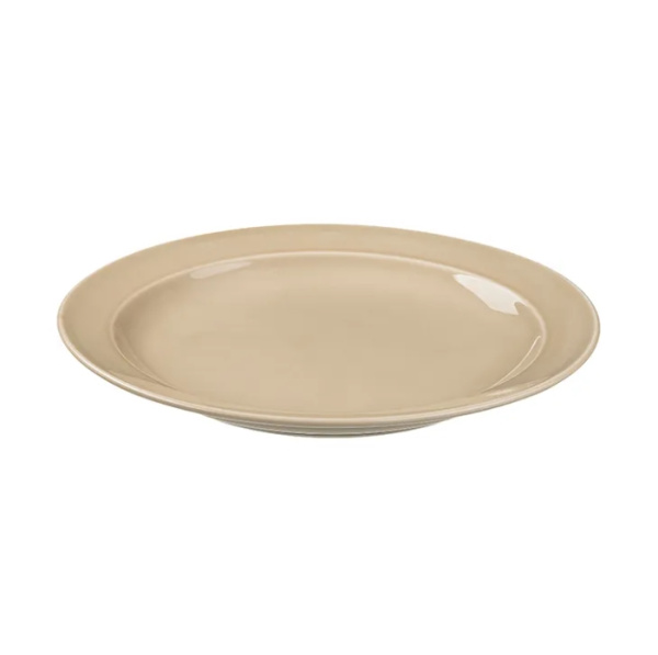 Тарелка Акварель Принц Д=265 мм фарфор бежевый