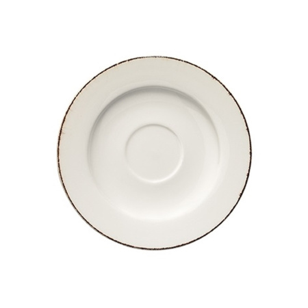 Блюдце Bonna Ретро Д=160 мм коричневый край (чашка 69666)