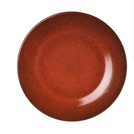 Тарелка Млечный путь оранжевый Д=240 мм фарфор