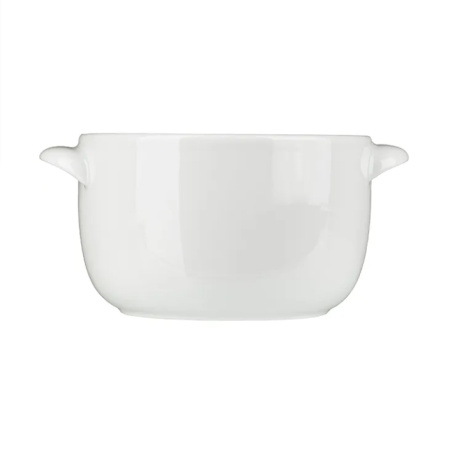 Горшок для запекания Белая Классический без крышки 500 мл фарфор