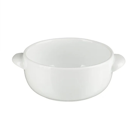 Горшок для запекания Белая Классический без крышки 350 мл фарфор