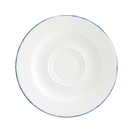 Блюдце Bonna Ретро Д=160 мм синий край (чашка 70921, 70690)