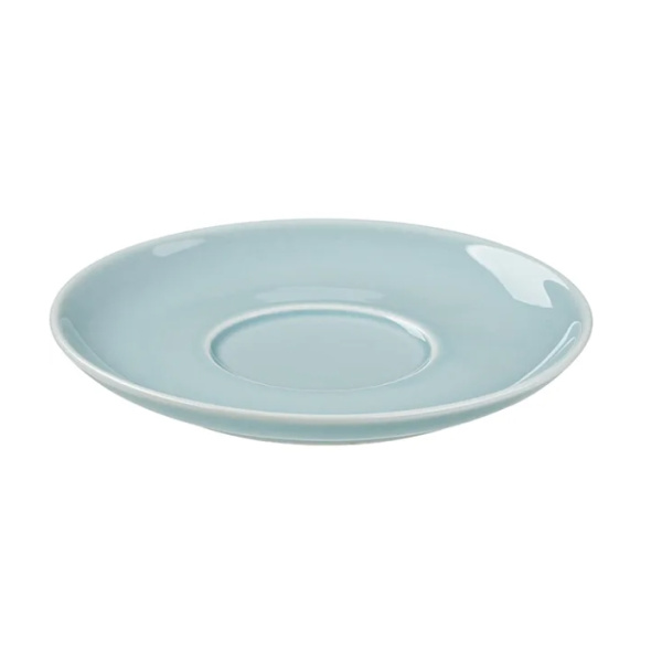 Блюдце Акварель Принц Д=145 мм фарфор голубой