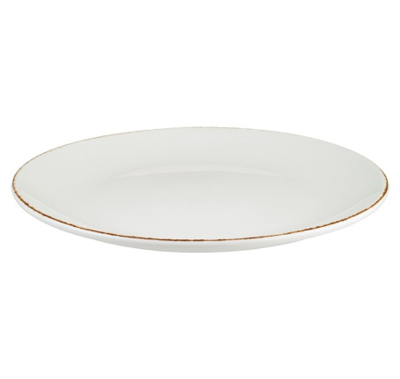 Фото Тарелка Bonna Ретро Д=170 мм коричневый край Тарелка Bonna Ретро Д=170 мм коричневый край