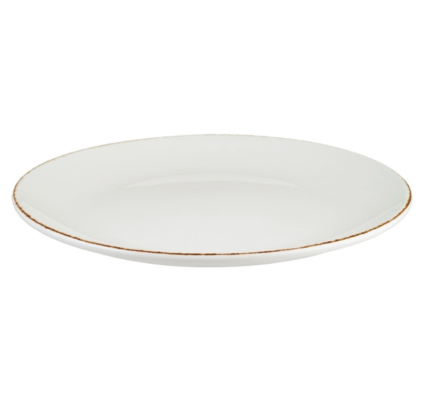 Тарелка Bonna Ретро Д=170 мм коричневый край