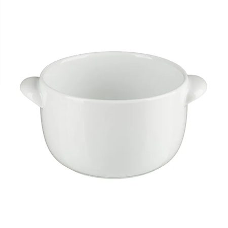Горшок для запекания Белая Классический без крышки 500 мл фарфор