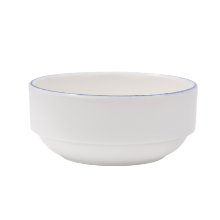 Салатник Bonna Ретро 350 мл синий край, форма Банкет