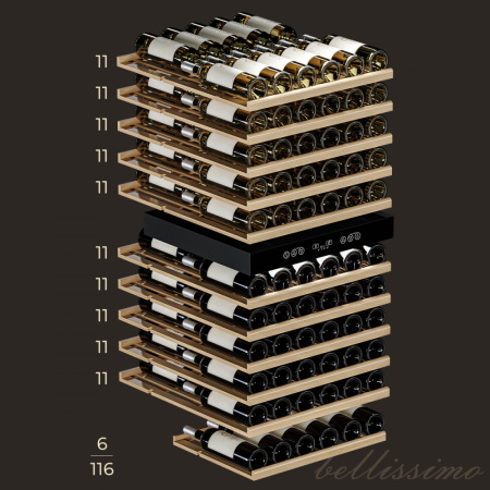 Фото Винный шкаф Meyvel MV116-KST2 Винный шкаф Meyvel MV116-KST2