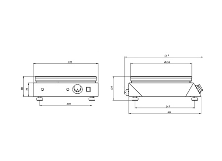 Блинница Grill Master Ф1БкрЭ 350 мм