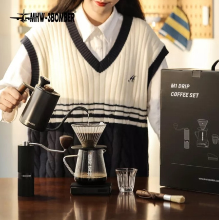 Подарочный набор для заваривания кофе MHW-3Bomber M1, 7 предметов