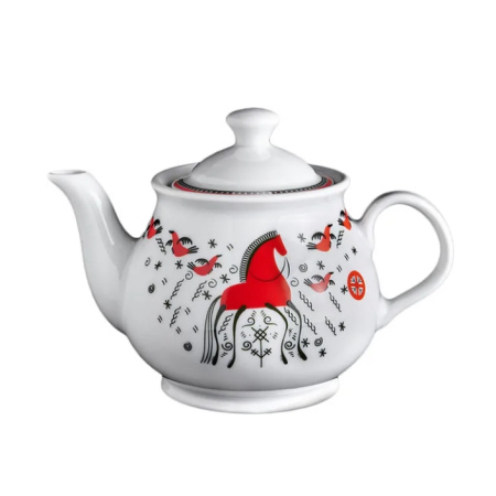 Чайник Мезень 400 мл фарфор белый