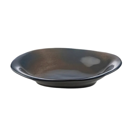 Блюдо Пати 900 мл, Д=310, Ш=230 мм фарфор серый