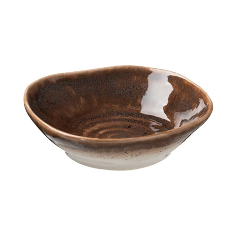 Тарелка Маррон Реативо 1200 мл фарфор коричневый