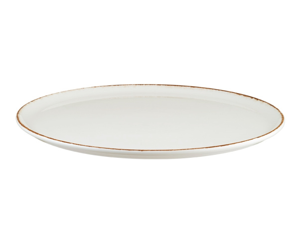 Блюдо Bonna Ретро Д=320 мм коричневый край