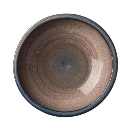 Тарелка Пати 1000 мл Д=200 мм фарфор серый