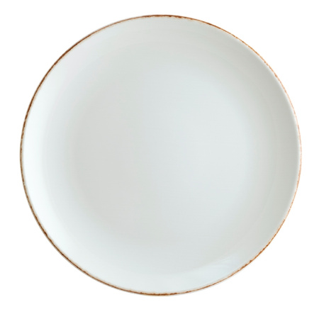 Тарелка Bonna Ретро Д=270 мм коричневый край