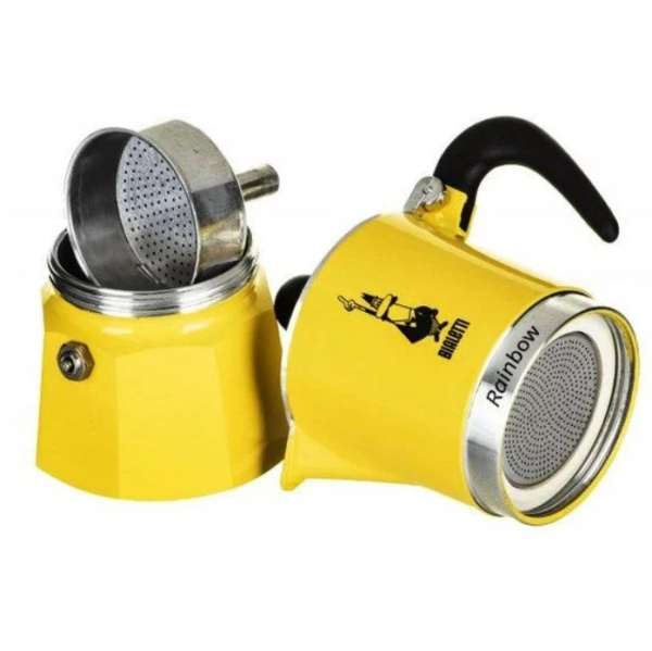 Гейзерная кофеварка Bialetti Rainbow желтый 3 порции