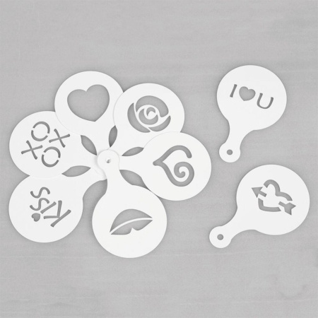 Трафарет-декоратор P.L. Proff Cuisine набор 8 шт. пластик