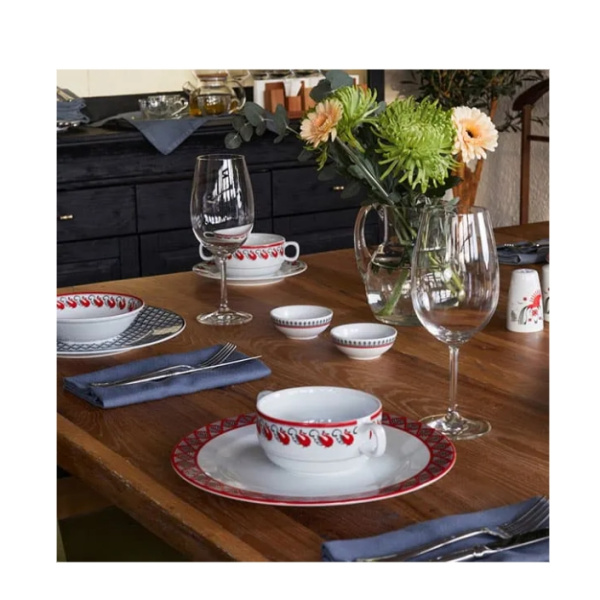 Чашка бульонная Мезень Принц Лебеди 380 мл фарфор белый