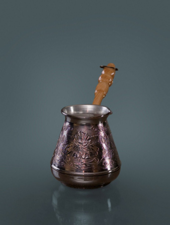 Турка медная Цветок, 200 мл