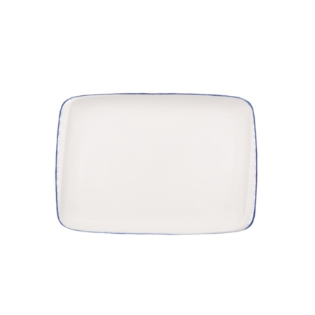 Блюдо Bonna Ретро 230x160 мм синий край